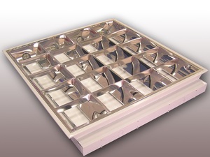 Светильники растровые встроенные,  накладные,  Опал