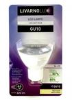 L15-990205, LED лампочка LIVARNORUX GU10,  белый-прозрачный