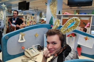 Каждый оператор call-центра «Киевстар»  в Новогоднюю ночь получил 50 поздравлений  от абонентов