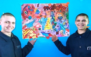 Конкурс стіннівок до Дня космонавтики в Кременчуцькій виховній колонії,  що на Полтавщині