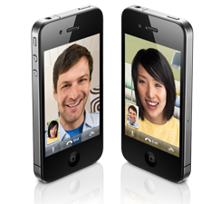 Pinphone 4 dual sim,  копия iphone 4 на две сим карты с емкостным экраном