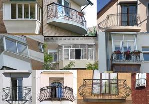 Оказываем услуги по монтажу французских балконов в Киеве. Осуществляем ремонт балконов и лоджий,  оказываем услуги по наращиванию балконов.