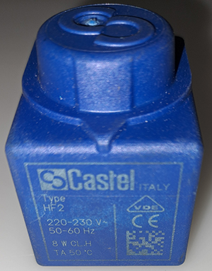 Котушка соленоїдного клапана (вентиля) Castel 220 В