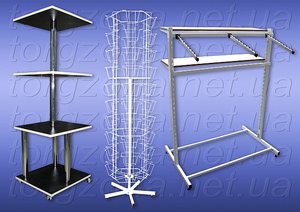 Торговые вешала,  стойки.